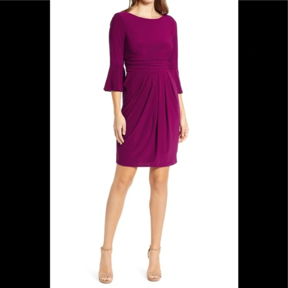 ELIZA J Bell Sleeve Fit & Flare Dress